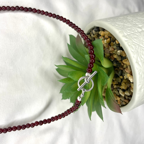 Bead Necklace- Flower- Charm "Daisy"