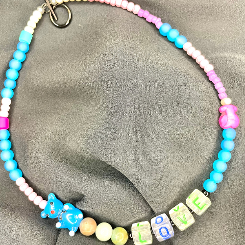 Bead Necklace-Fun Edition- Love