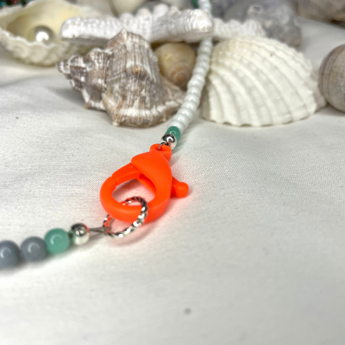 Bead Necklace - Fun Edition- 🌸 Star-Orange Clasp