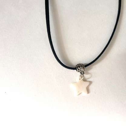 Synthethic Leather- Flamenco Necklace- Star