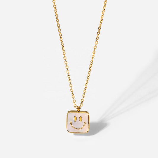 Necklace Happy Face (Shell)